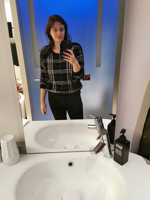 Geruite trui uit Kilostore Amsterdam.