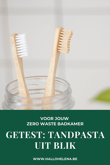 getest: tandpasta uit blik.
Een mooi plasticvrij alternatief voor het poetsen van je tanden én een goede toevoeging voor je zero waste badkamer.