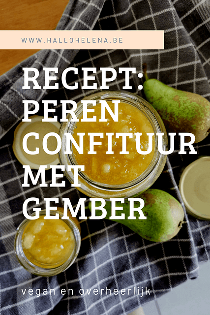 Deze vegan perenconfituur met gember is overheerlijk én eenvoudig om te maken. Ontdek het recept hier.