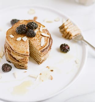 Recept voor vegan pannenkoeken.